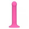 Non-Phallic Vibrating Dildo - Medium - Powerful Pink